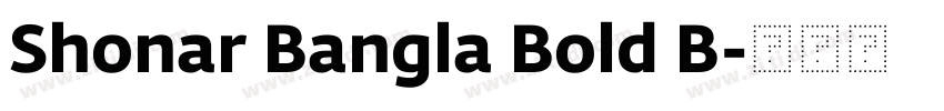 Shonar Bangla Bold B字体转换 Shonar Bangla Bold B字体转换